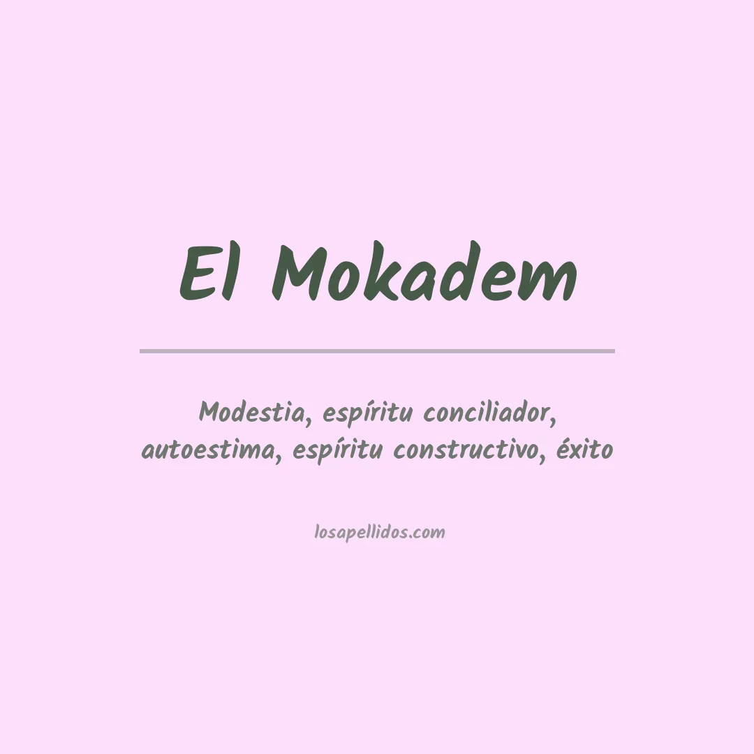 Apellido El mokadem