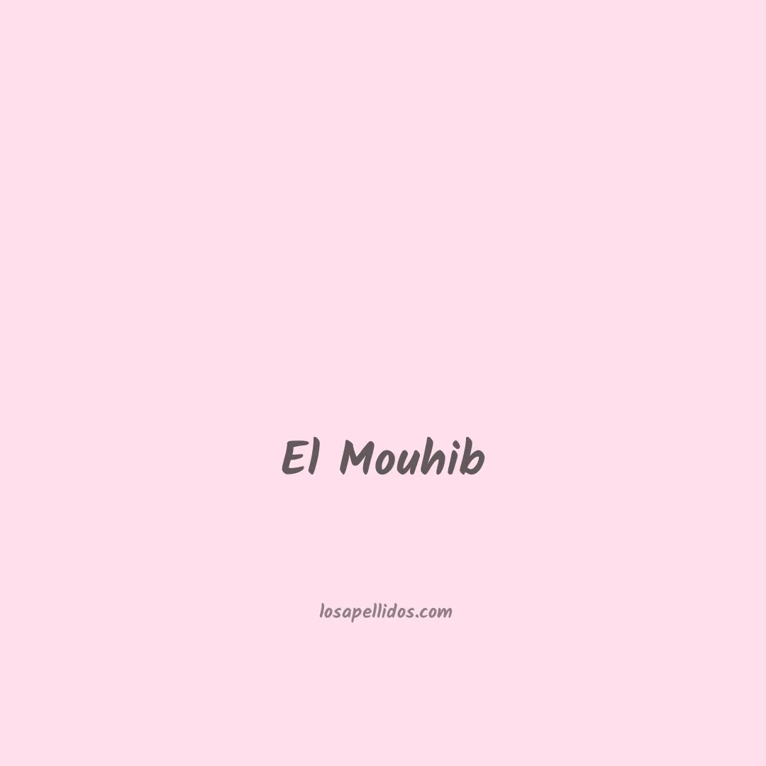 El mouhib en chino