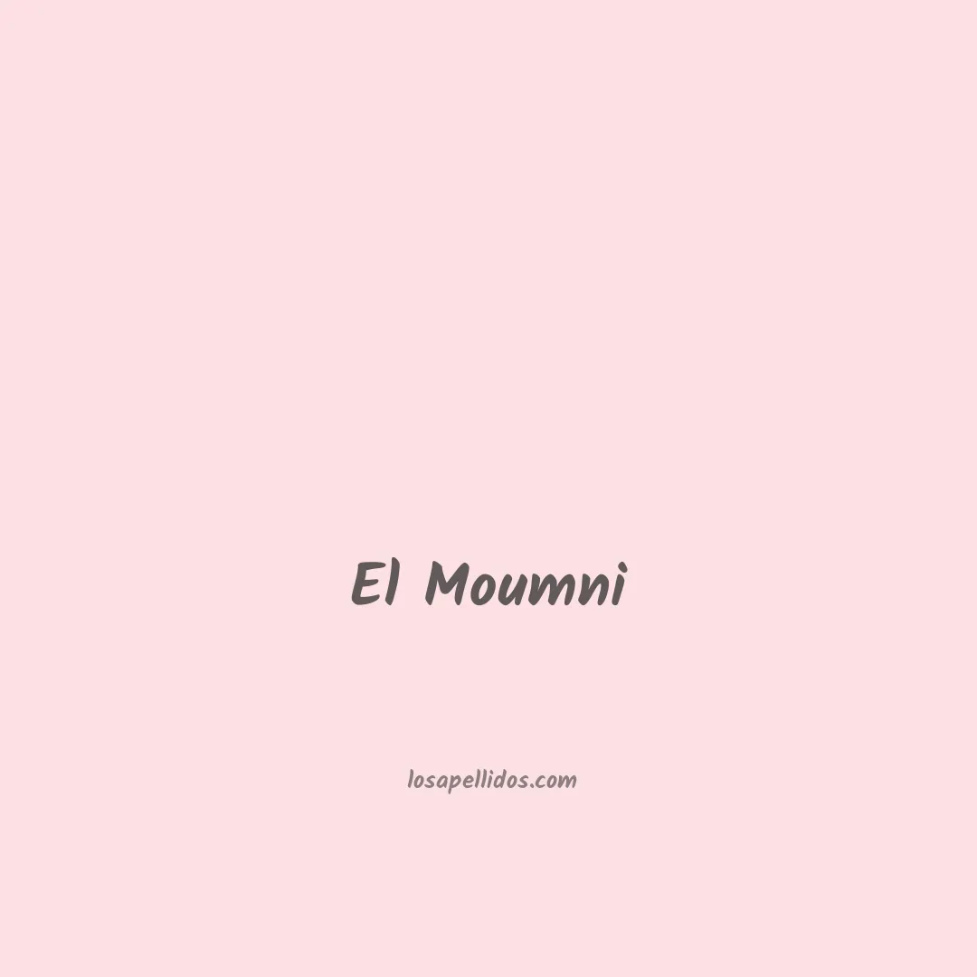 El moumni en chino
