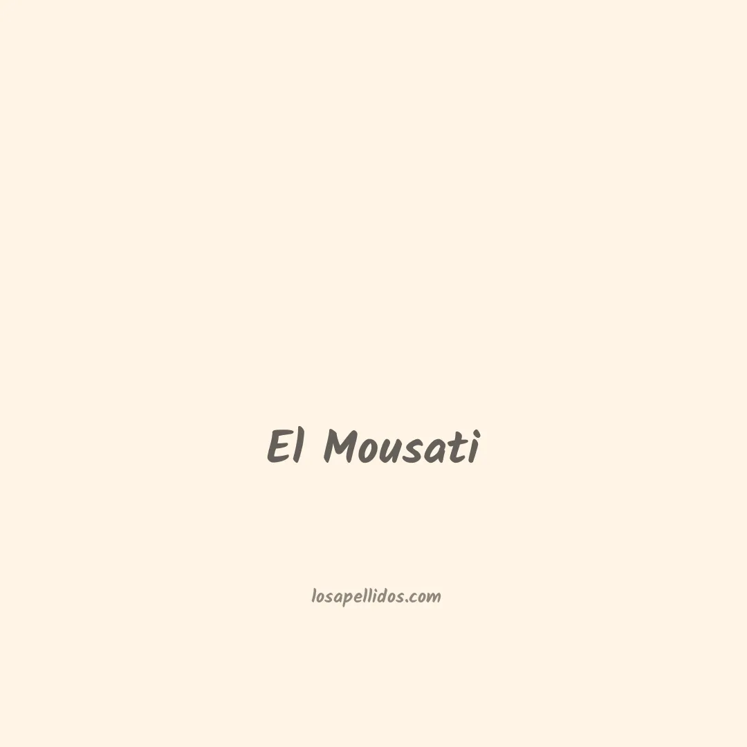 El mousati en chino