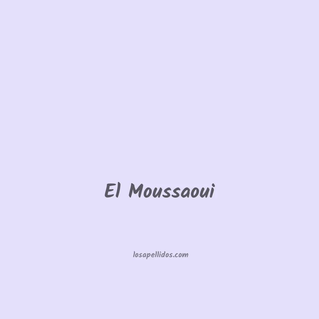 El moussaoui en chino