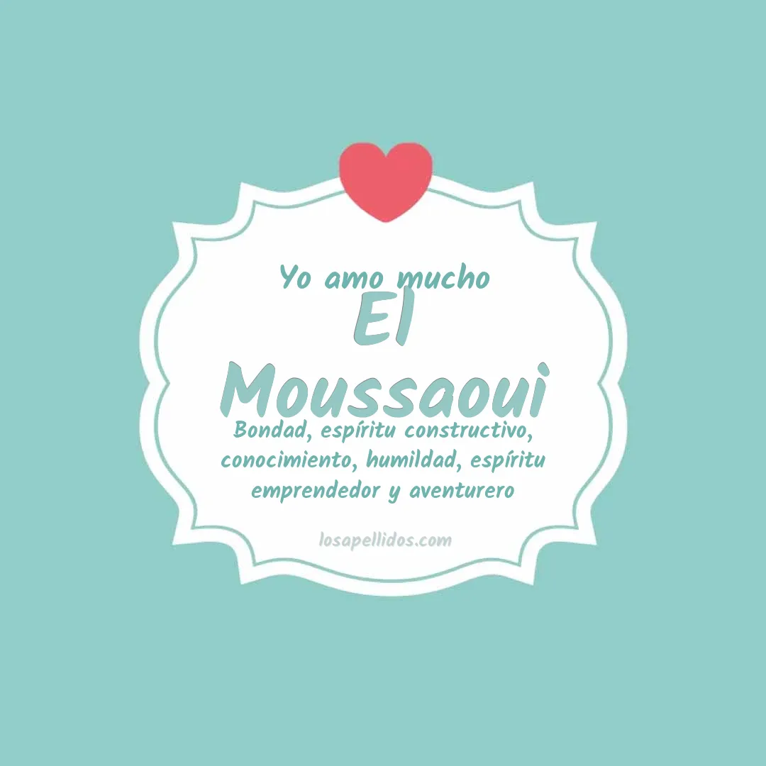 Yo amo mucho El moussaoui