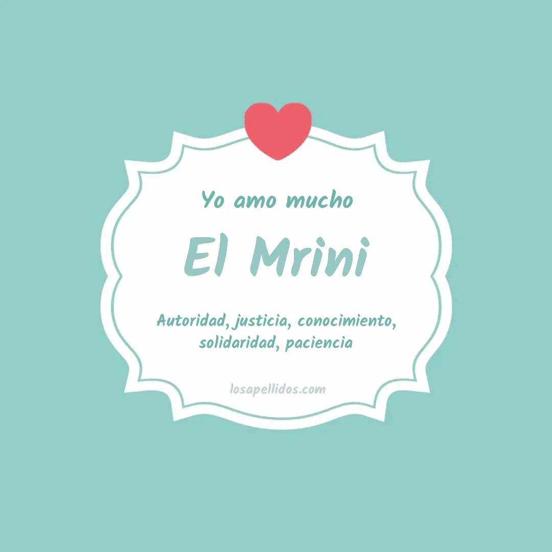 Yo amo mucho El mrini