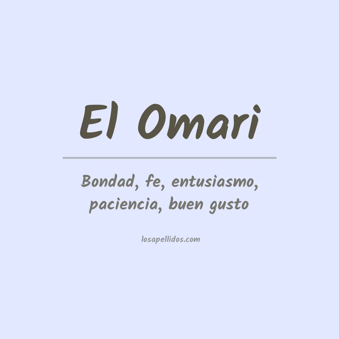 Apellido El omari