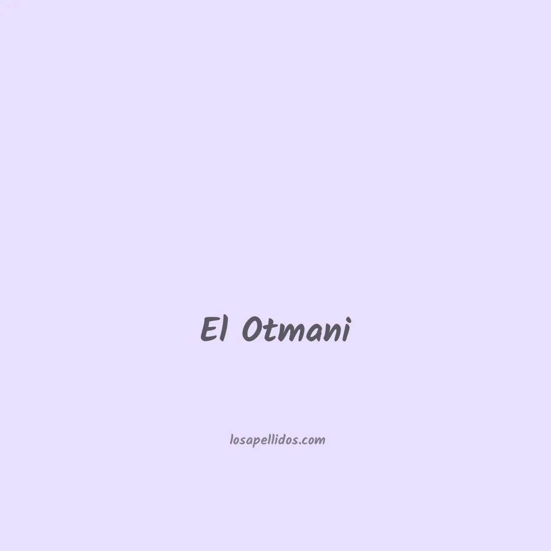 El otmani en chino
