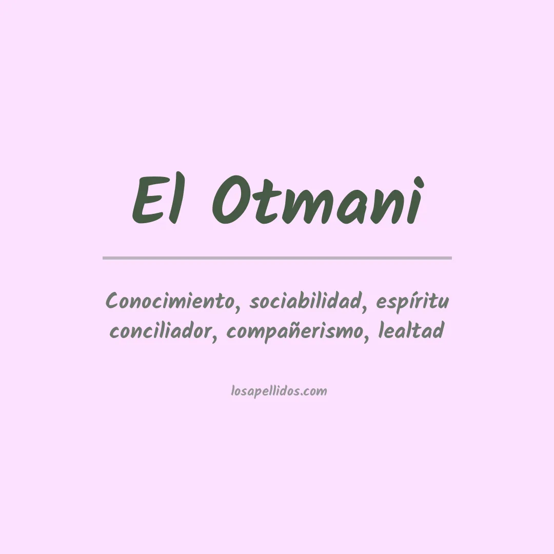 Apellido El otmani