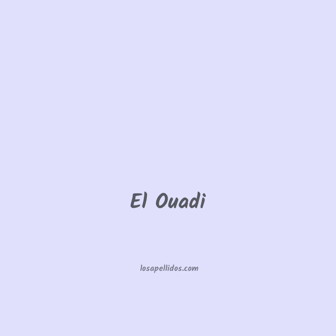 El ouadi en chino