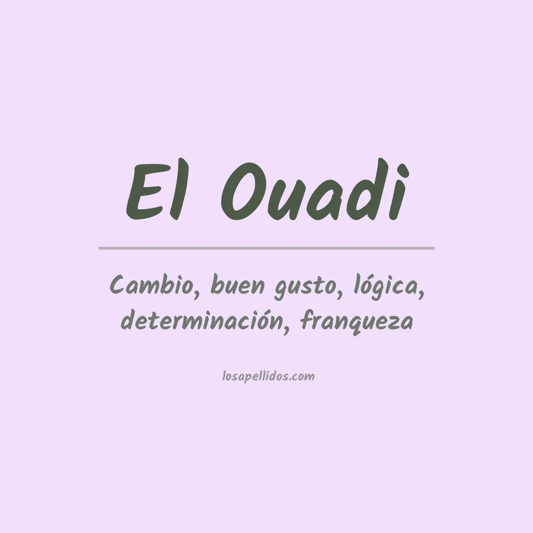 Apellido El ouadi
