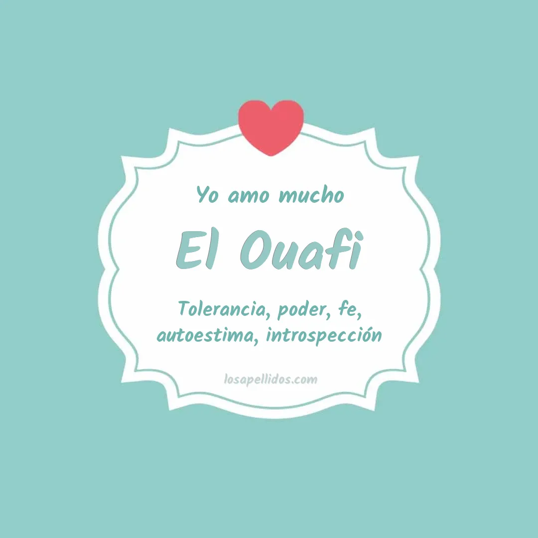 Yo amo mucho El ouafi