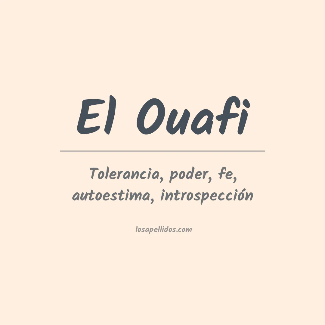 Apellido El ouafi
