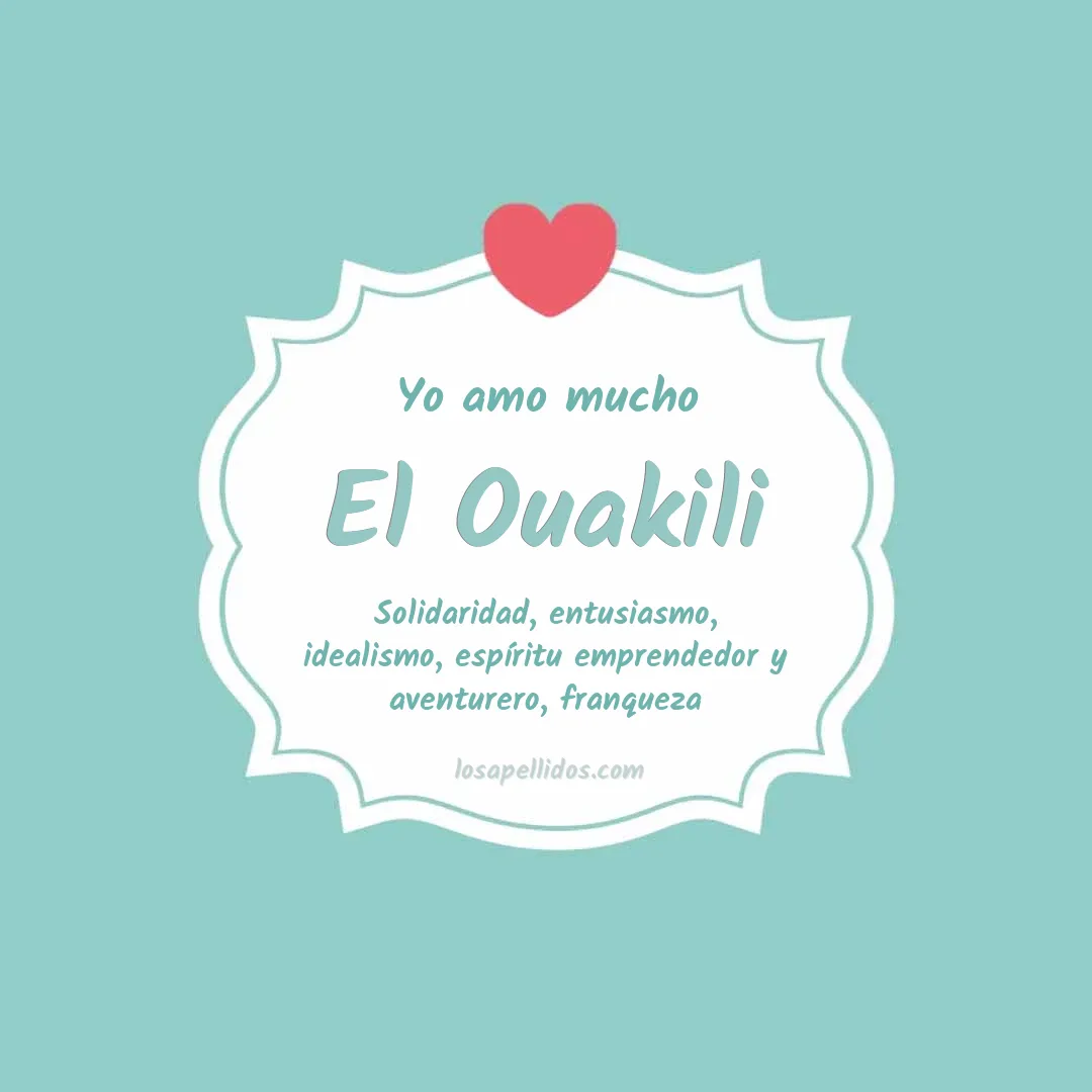 Yo amo mucho El ouakili