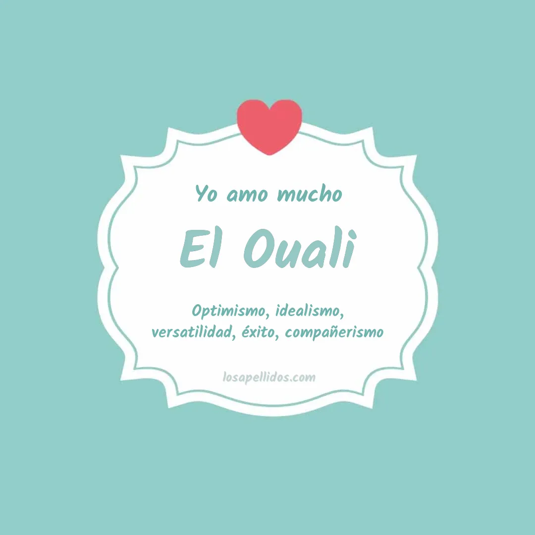 Yo amo mucho El ouali