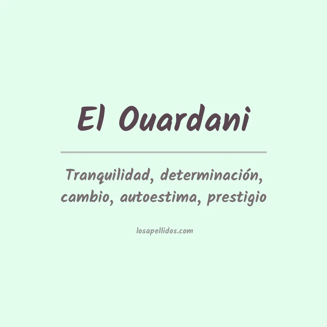Apellido El ouardani