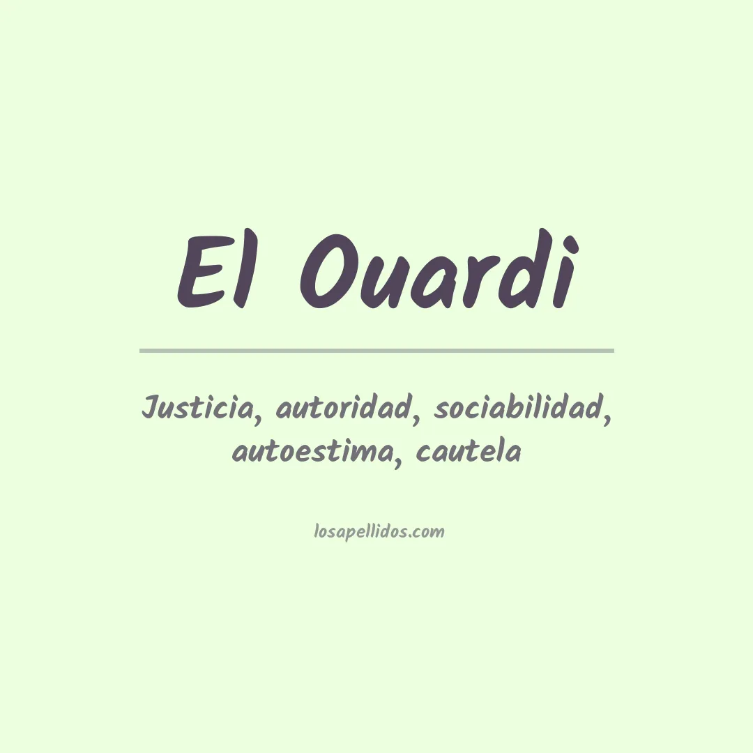 Apellido El ouardi