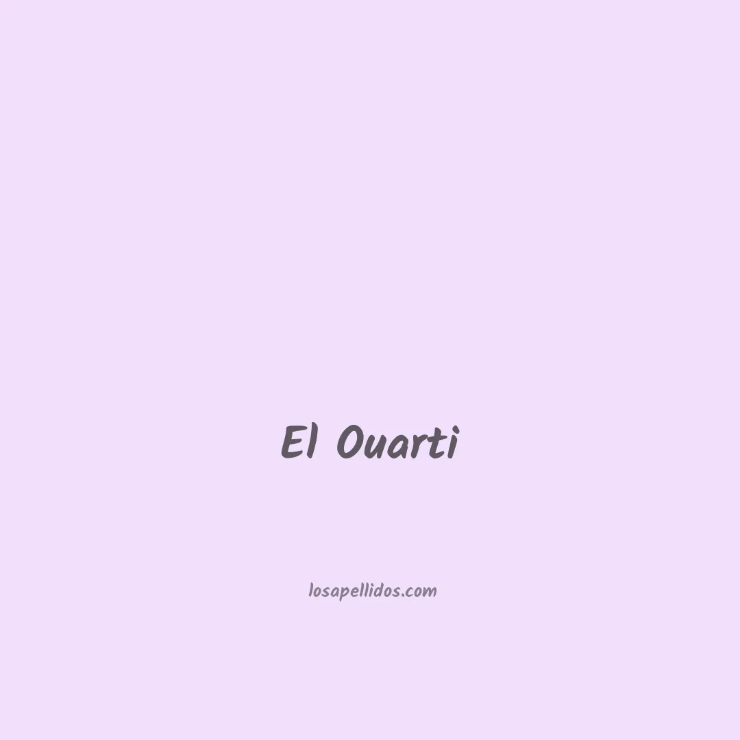 El ouarti en chino