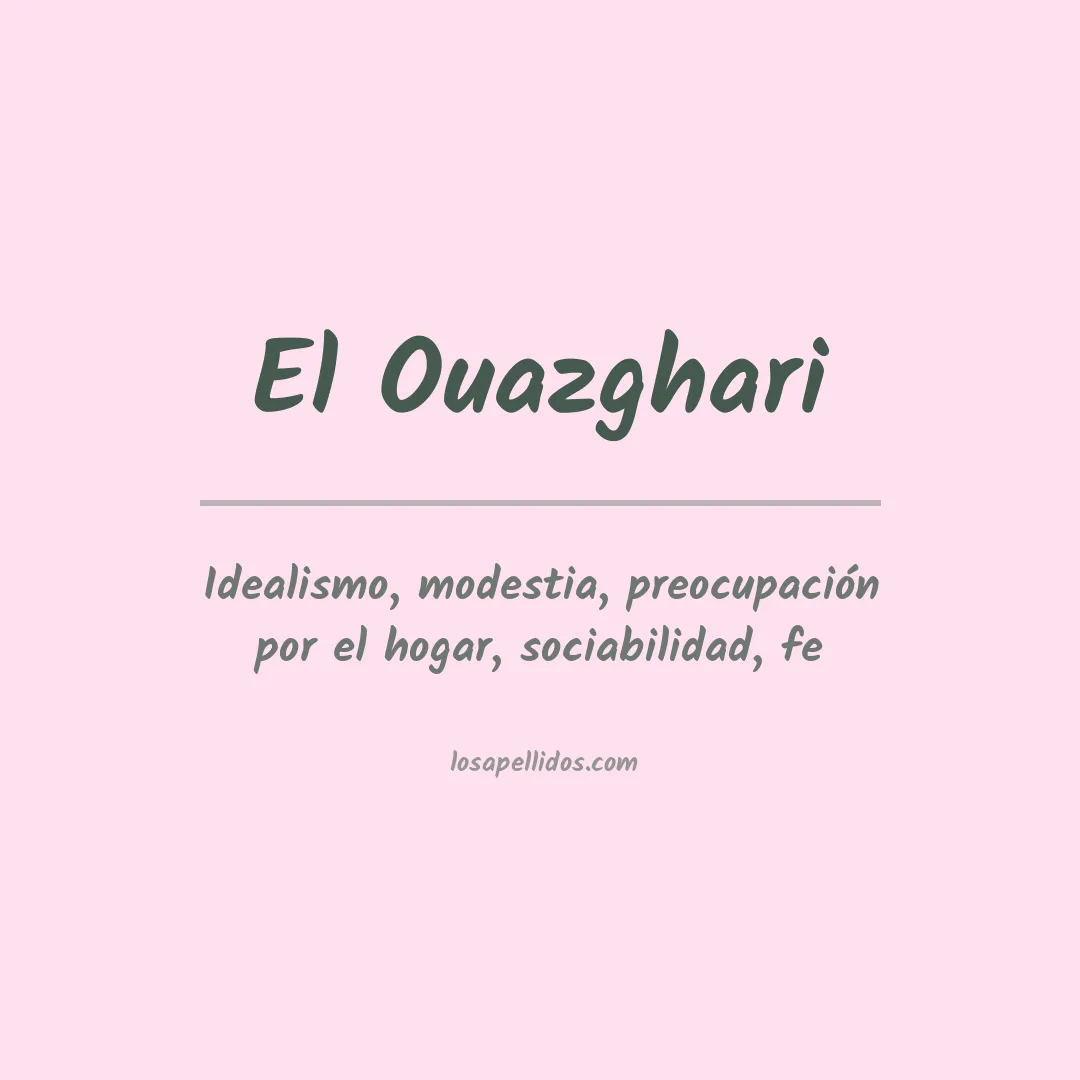 Apellido El ouazghari
