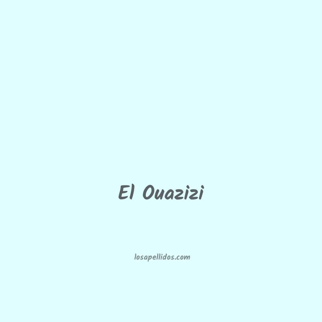 El ouazizi en chino