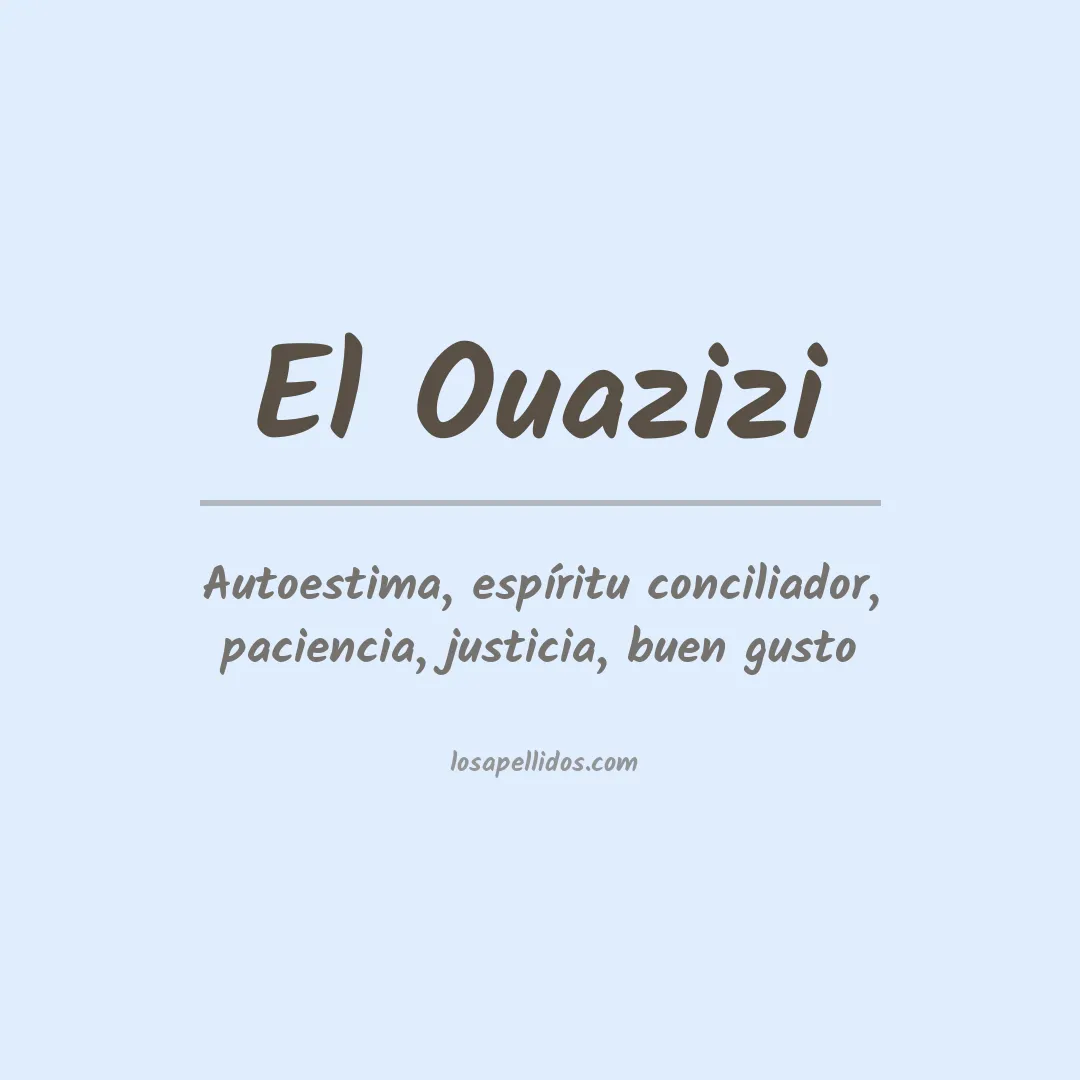 Apellido El ouazizi