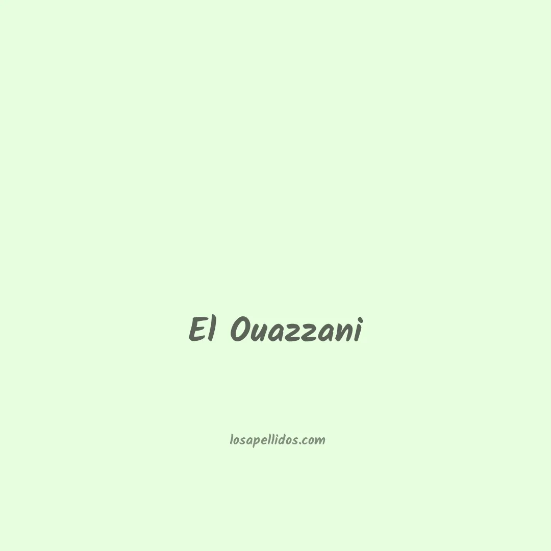 El ouazzani en chino