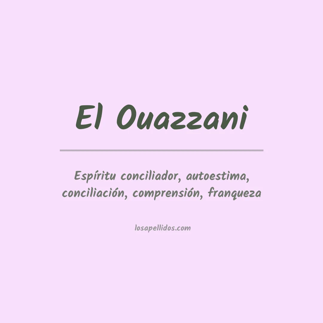Apellido El ouazzani
