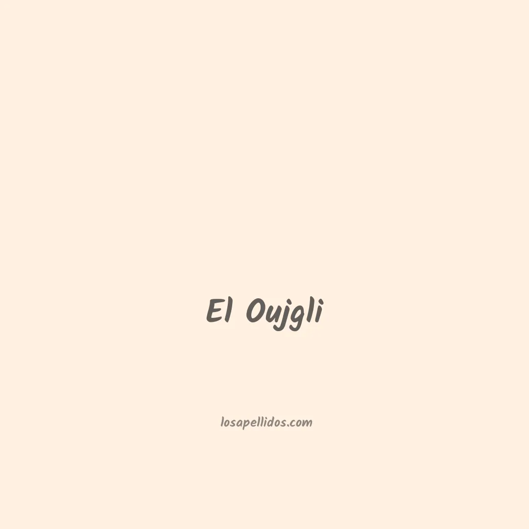 El oujgli en chino