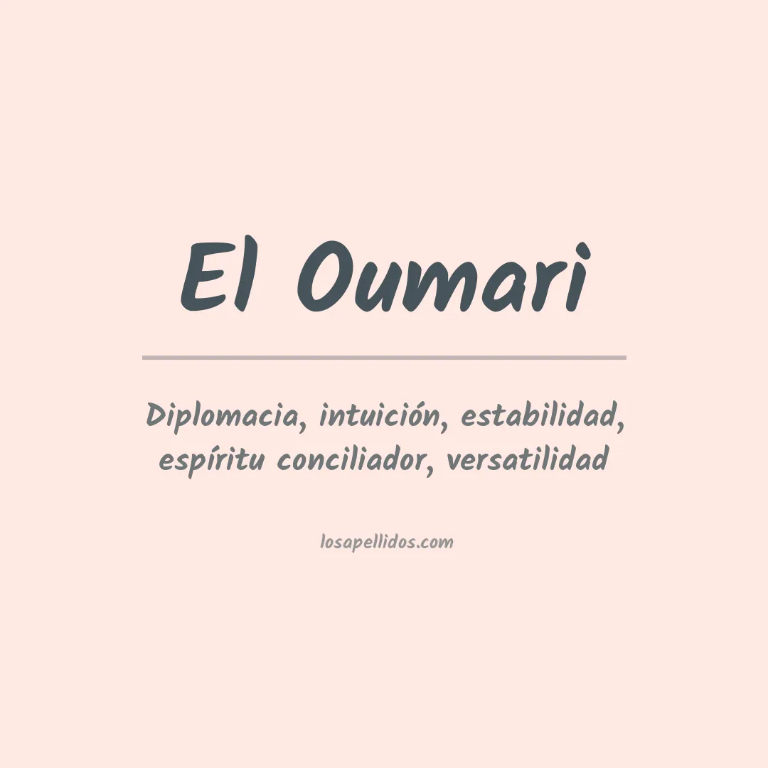 Significado del Apellido El oumari