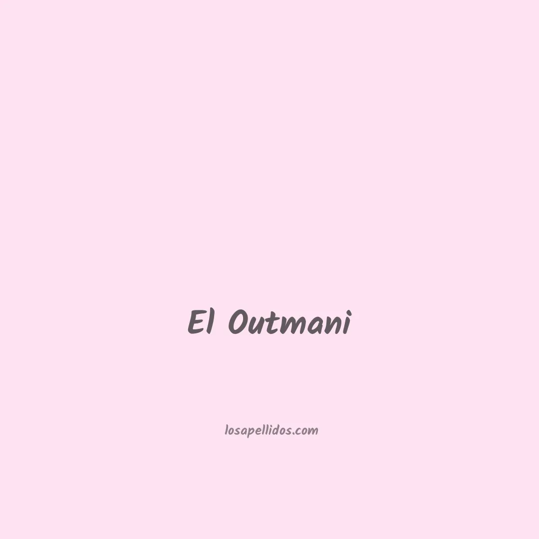 El outmani en chino