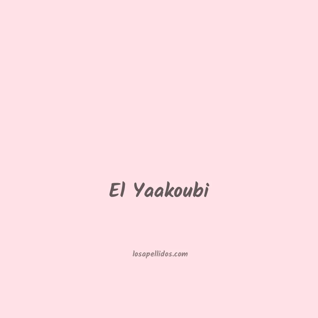 El yaakoubi en chino