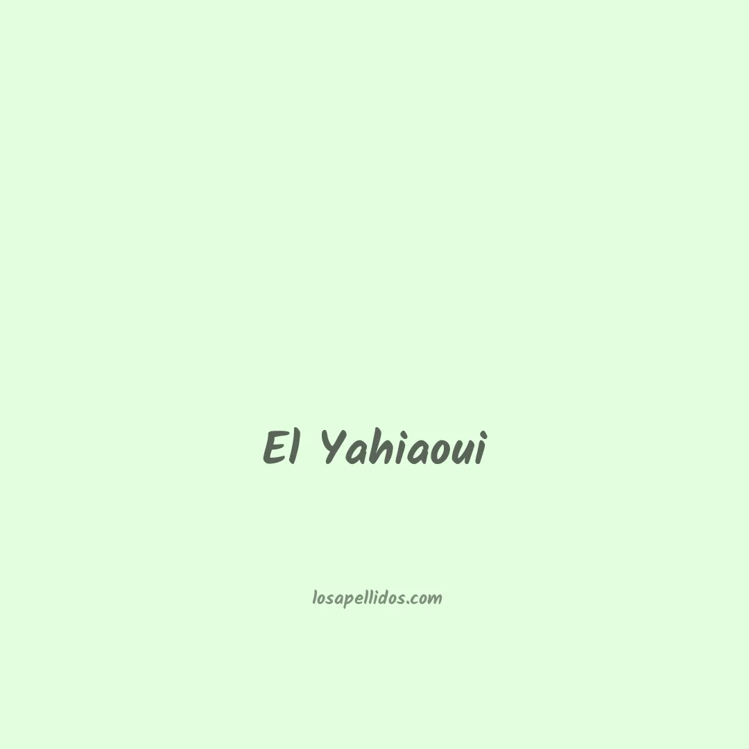 El yahiaoui en chino