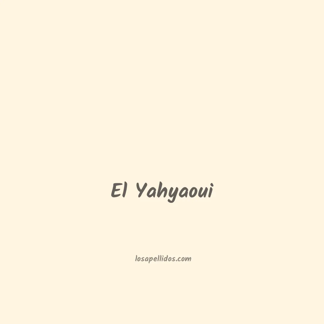 El yahyaoui en chino