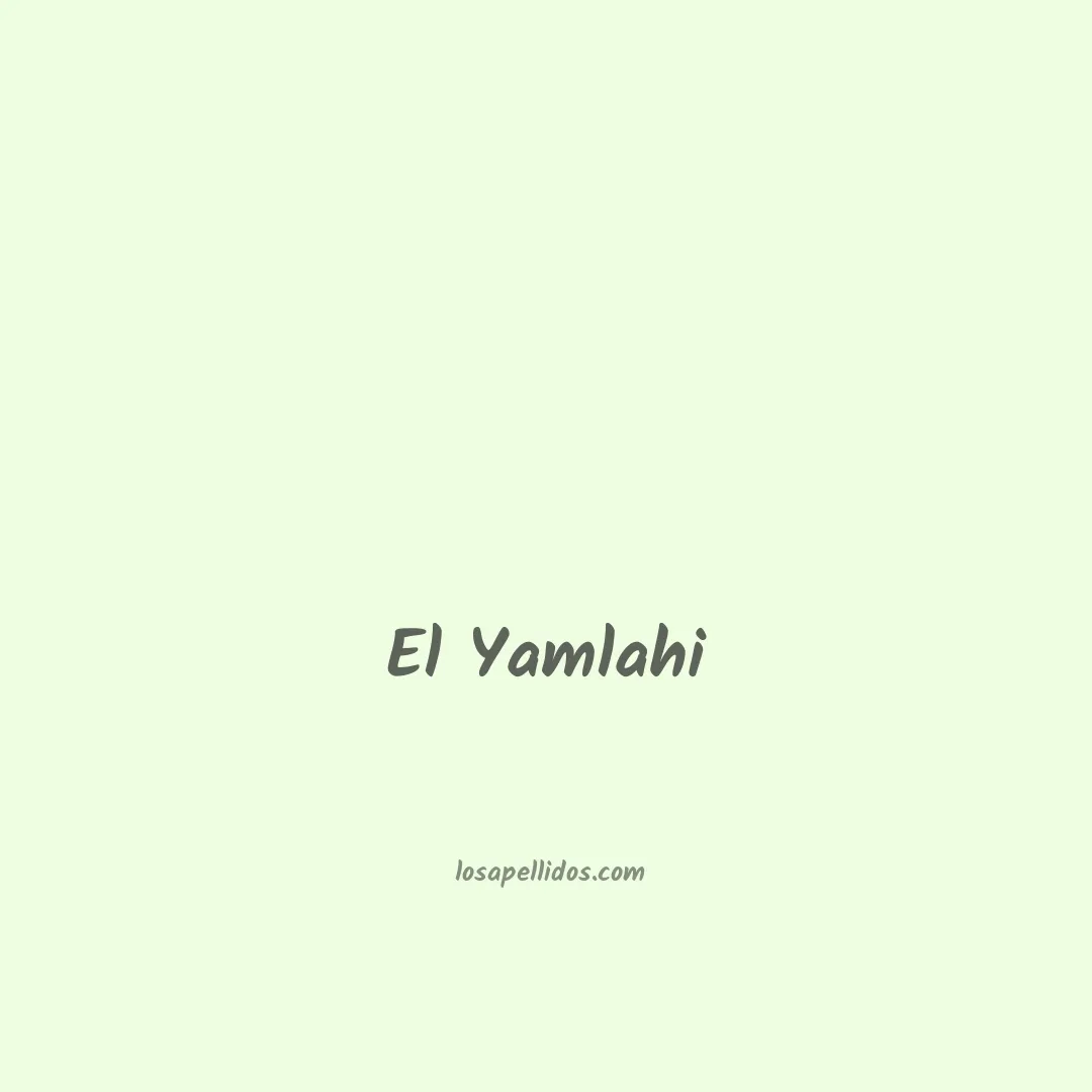 El yamlahi en chino