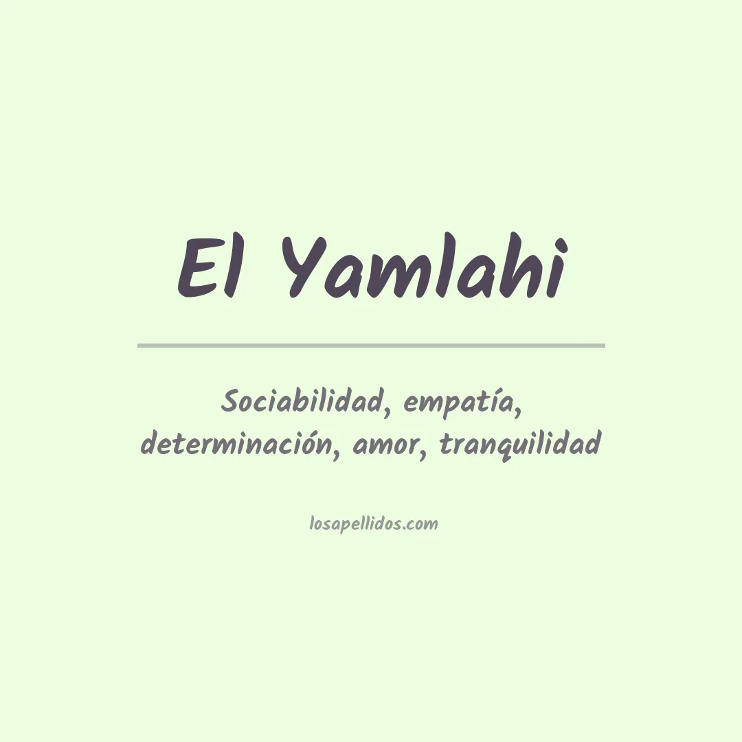 Apellido El yamlahi