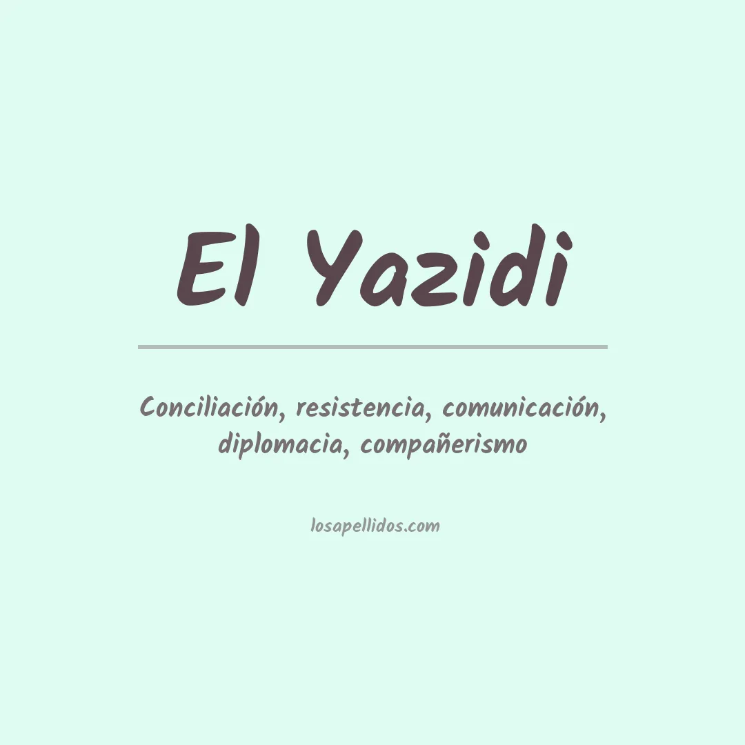 Significado del Apellido El yazidi