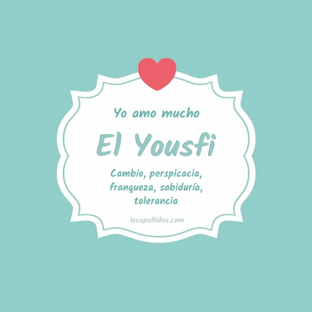 Yo amo mucho El yousfi