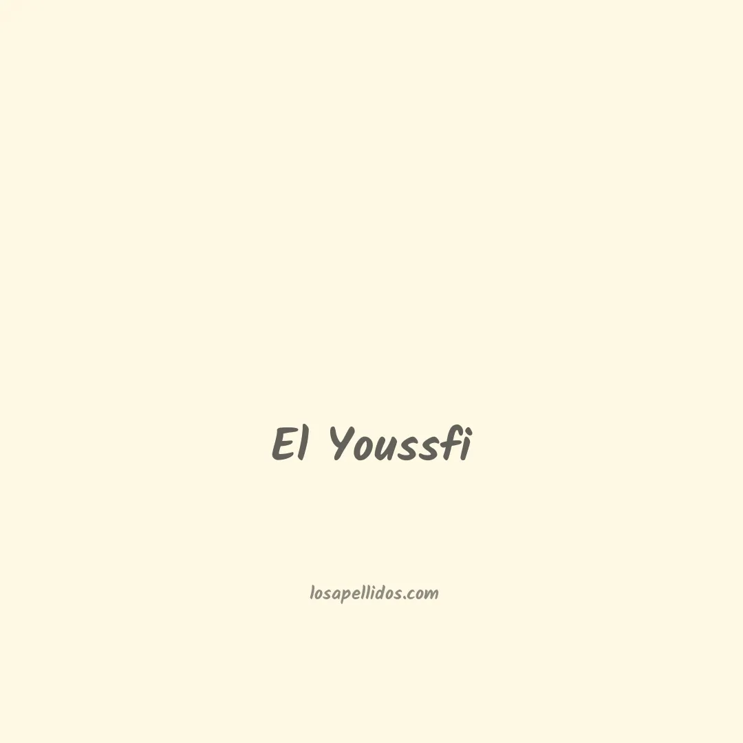 El youssfi en chino