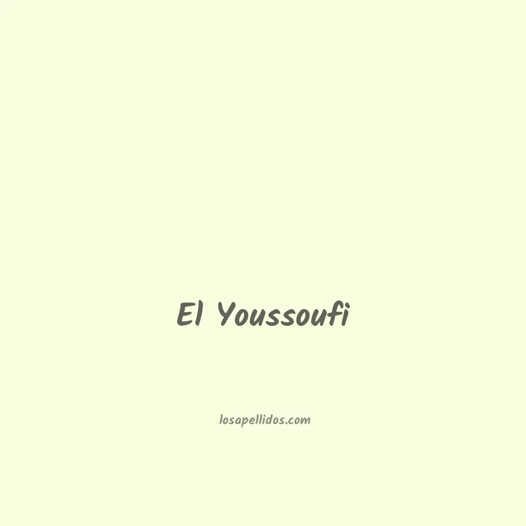 El youssoufi en chino