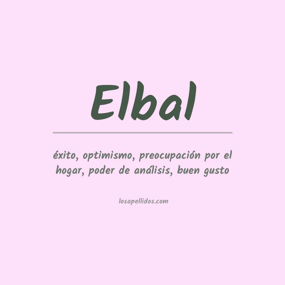 Apellido Elbal