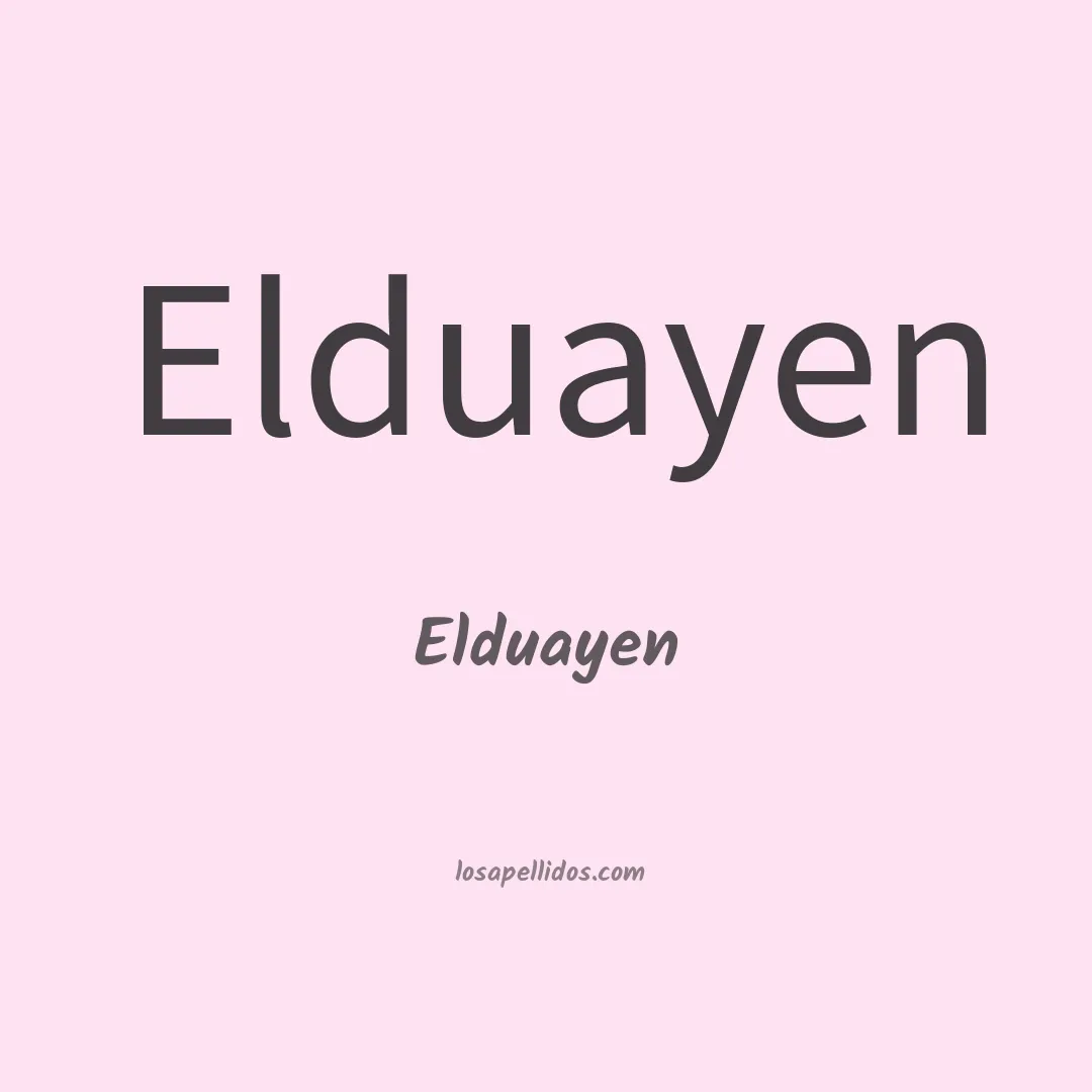 Elduayen en chino