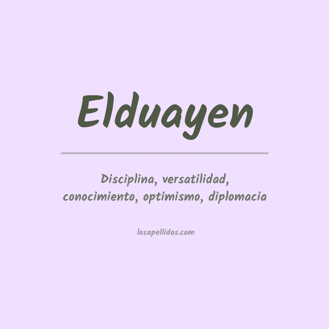 Apellido Elduayen