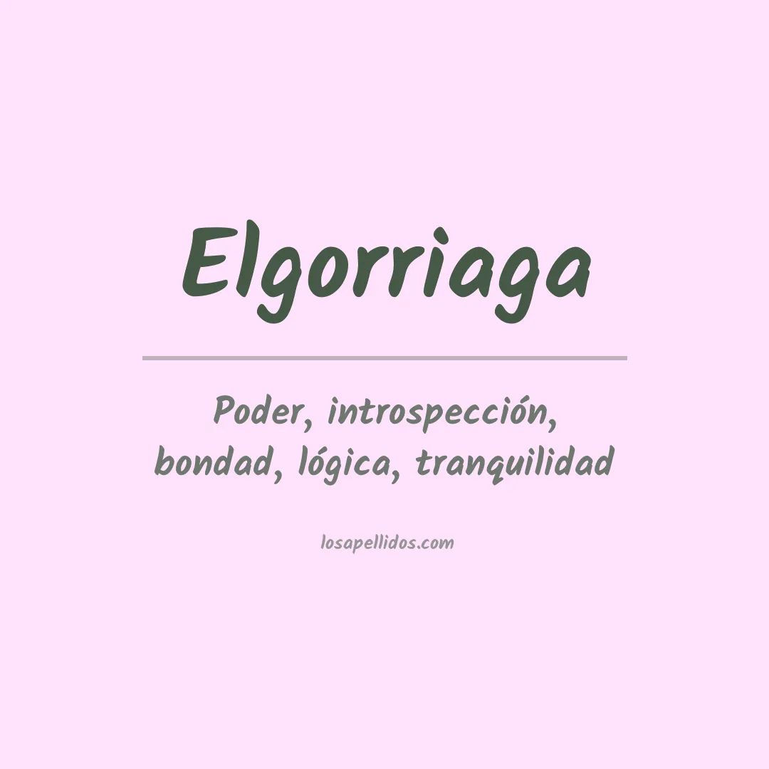 Apellido Elgorriaga