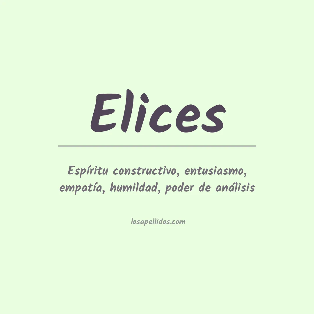Apellido Elices