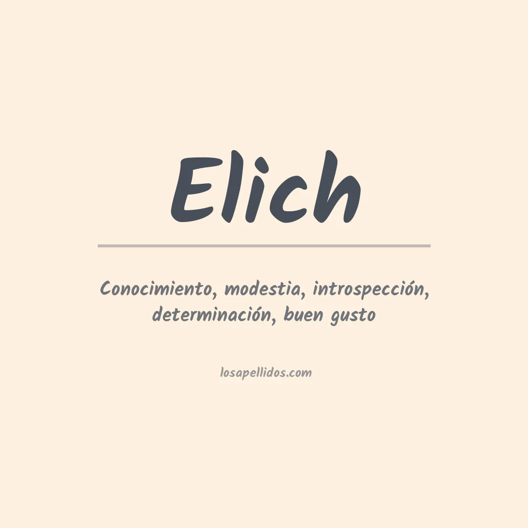 Apellido Elich