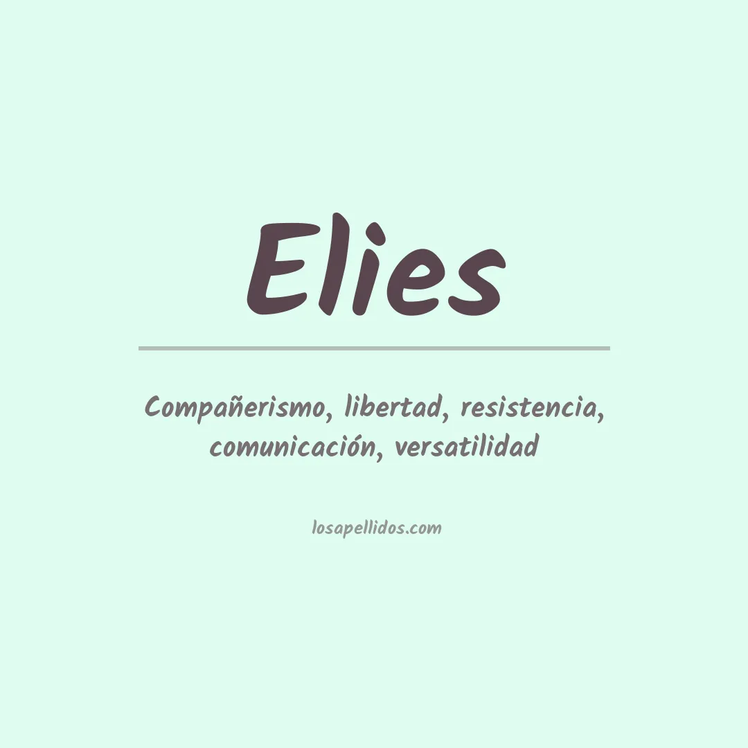 Apellido Elies