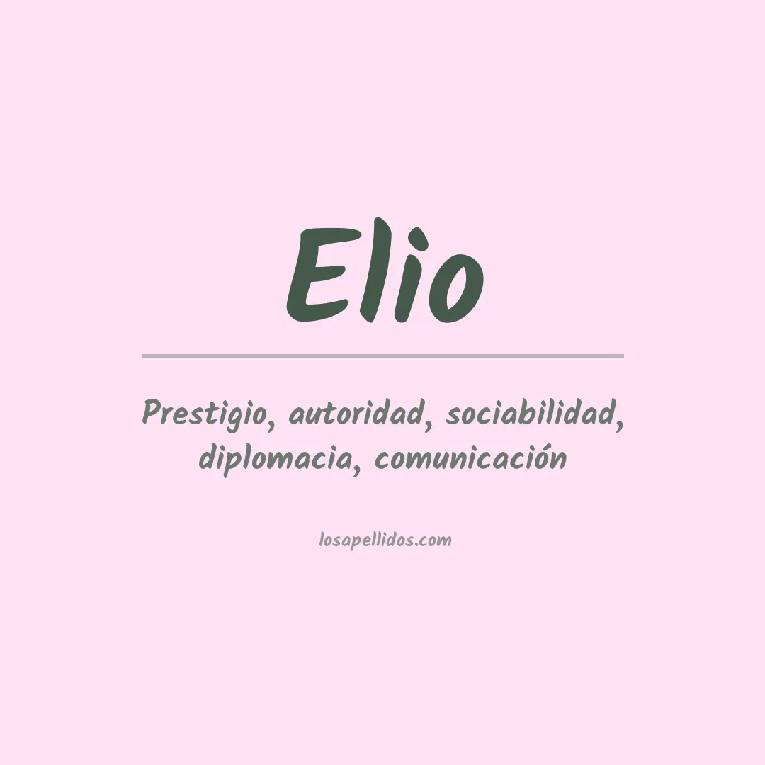 Apellido Elio
