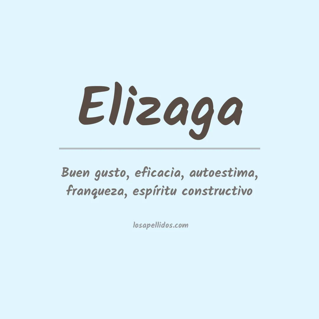 Apellido Elizaga