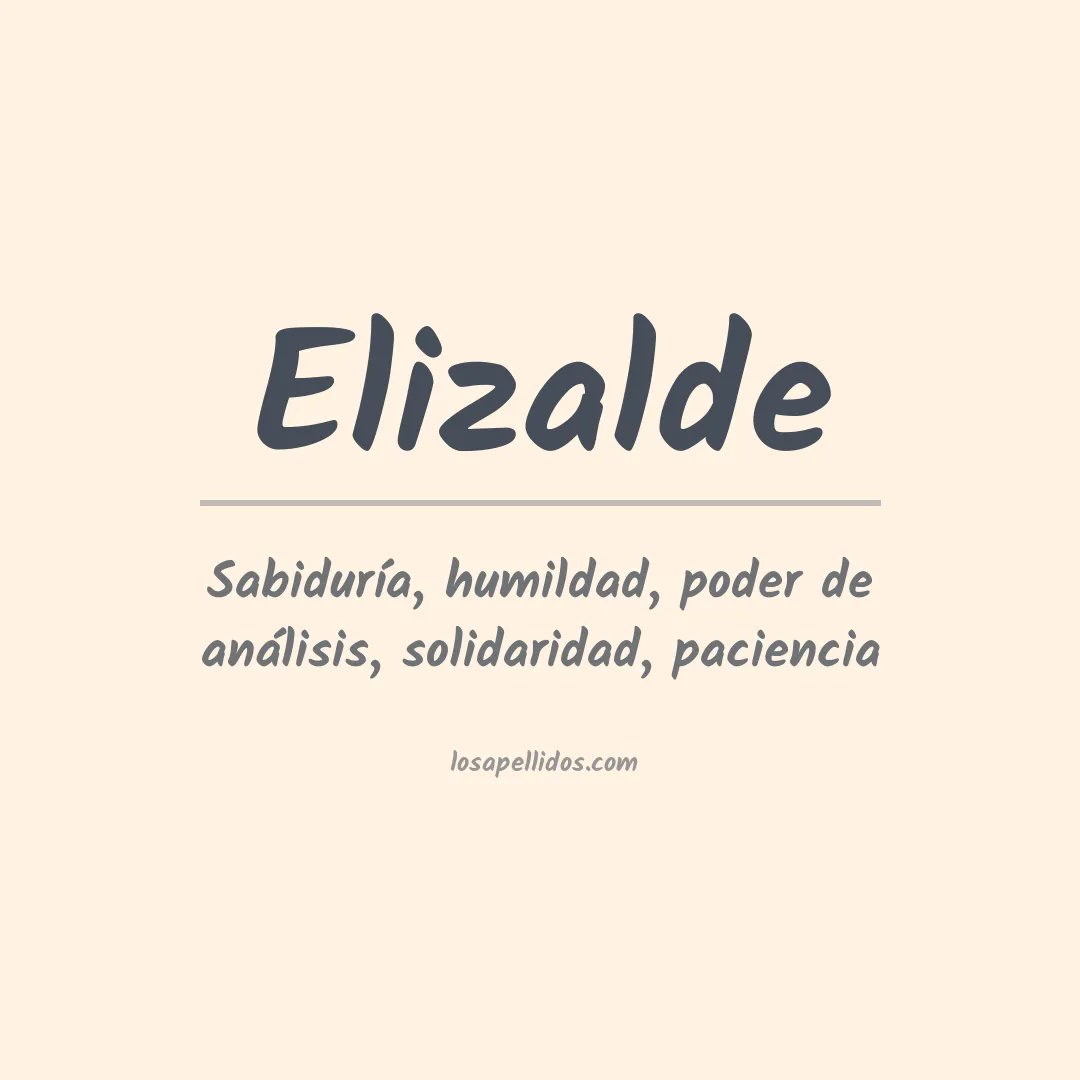 Apellido Elizalde