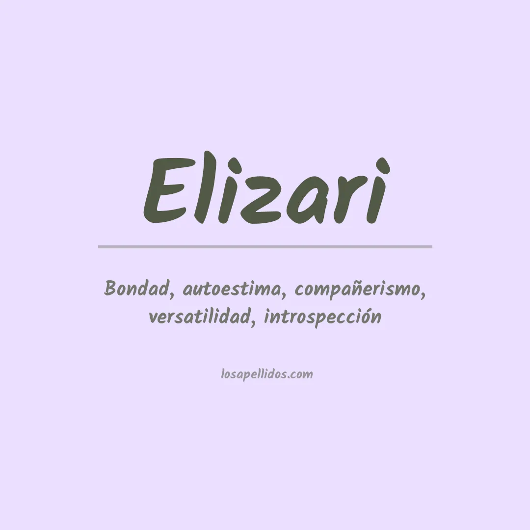 Significado del Apellido Elizari