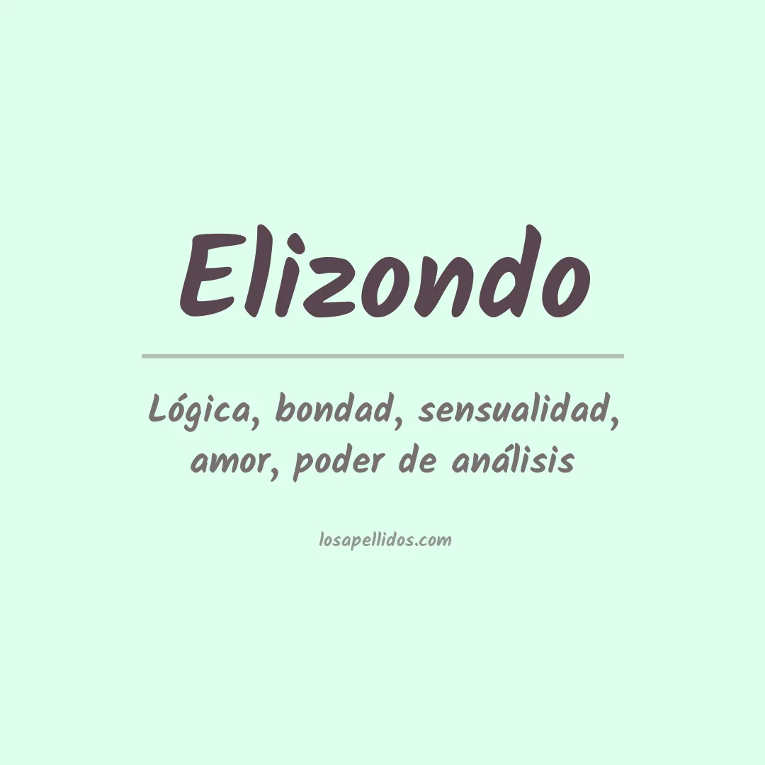 Apellido Elizondo