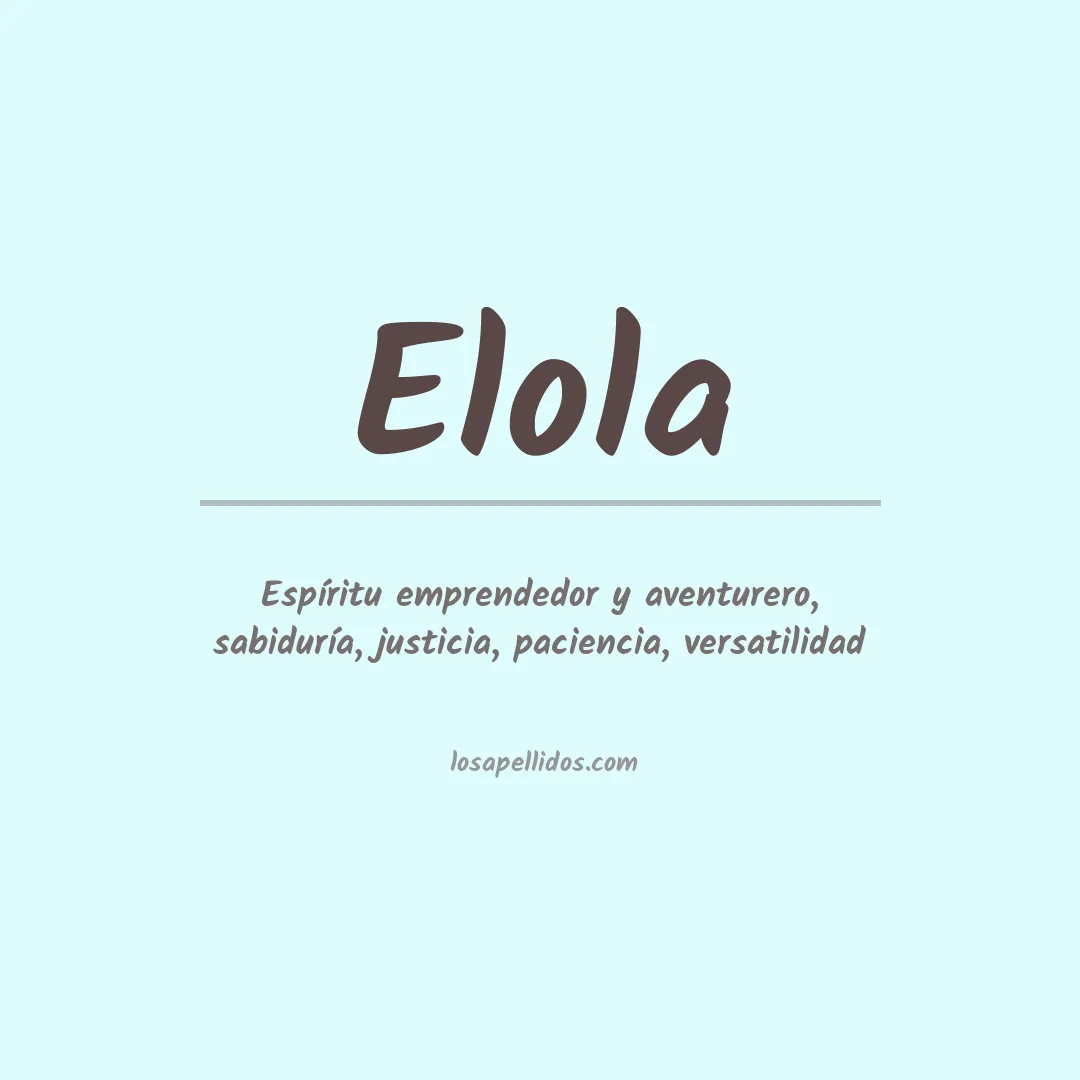 Apellido Elola