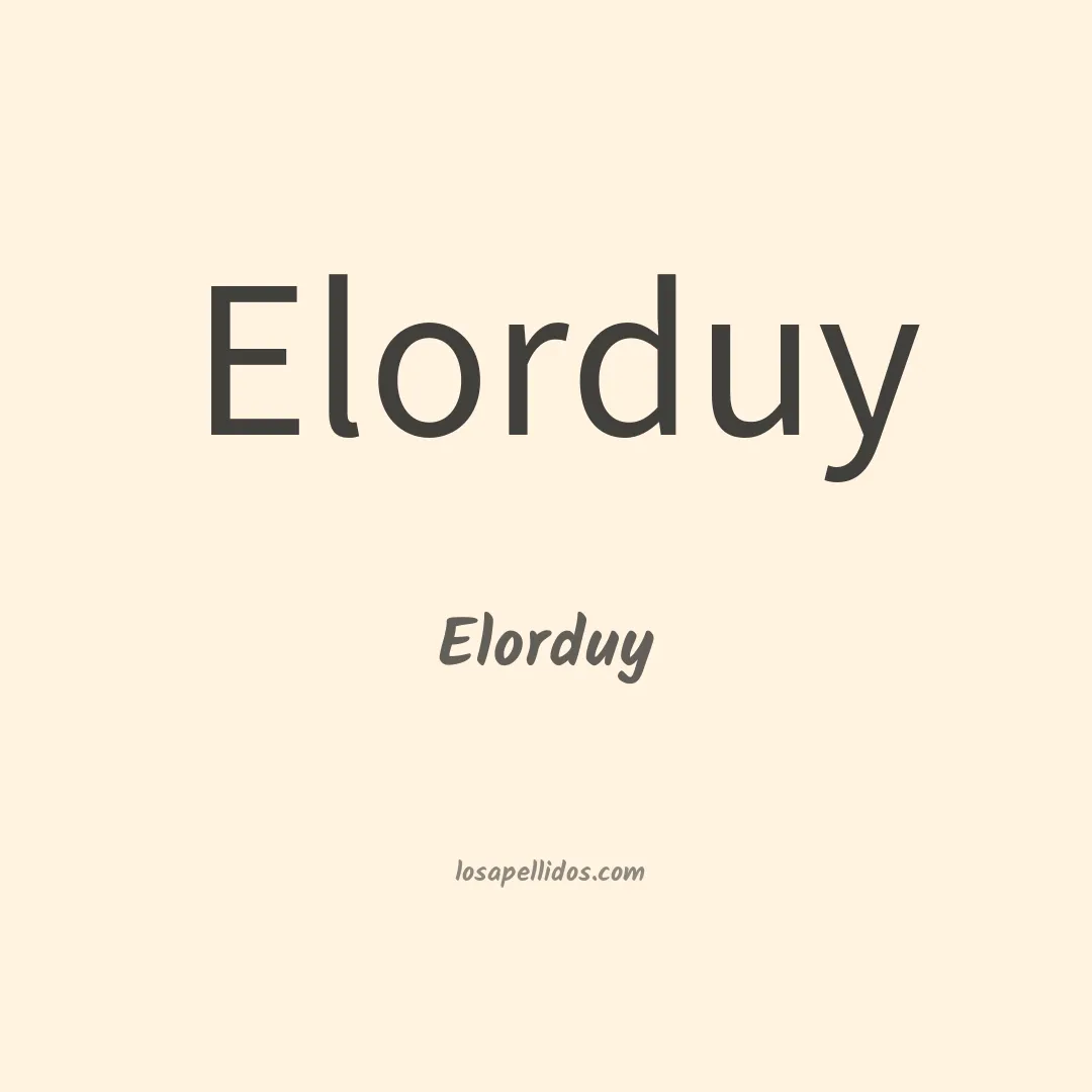 Elorduy en chino